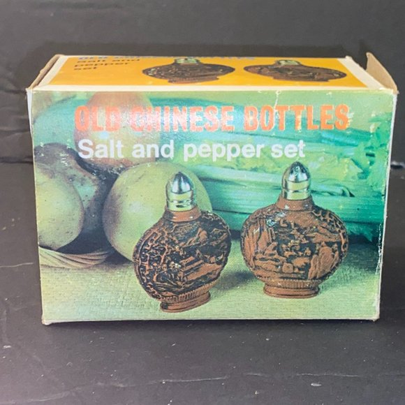 Vintage Brand New Chadwick Miller 1960's  Chinese Bottle Salt And Pepper Shaker - Picture 2 of 2